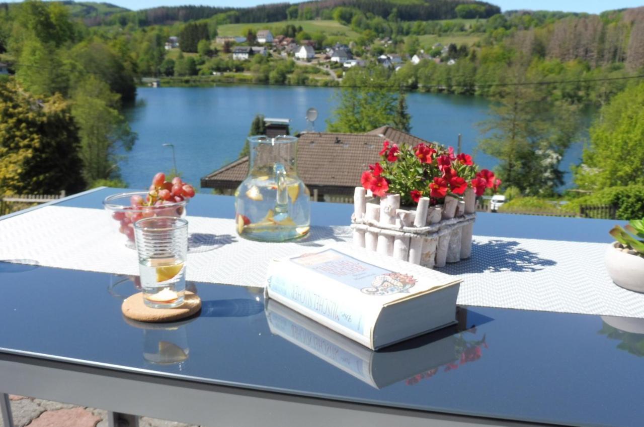 Exklusive Ferienwohnung 'Agger-Blick' Mit Grosser Seeblick-Terrasse & Sauna Gummersbach Exterior photo