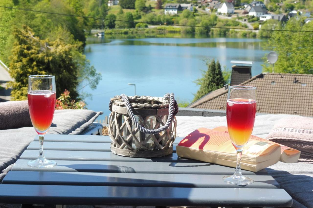 Exklusive Ferienwohnung 'Agger-Blick' Mit Grosser Seeblick-Terrasse & Sauna Gummersbach Exterior photo