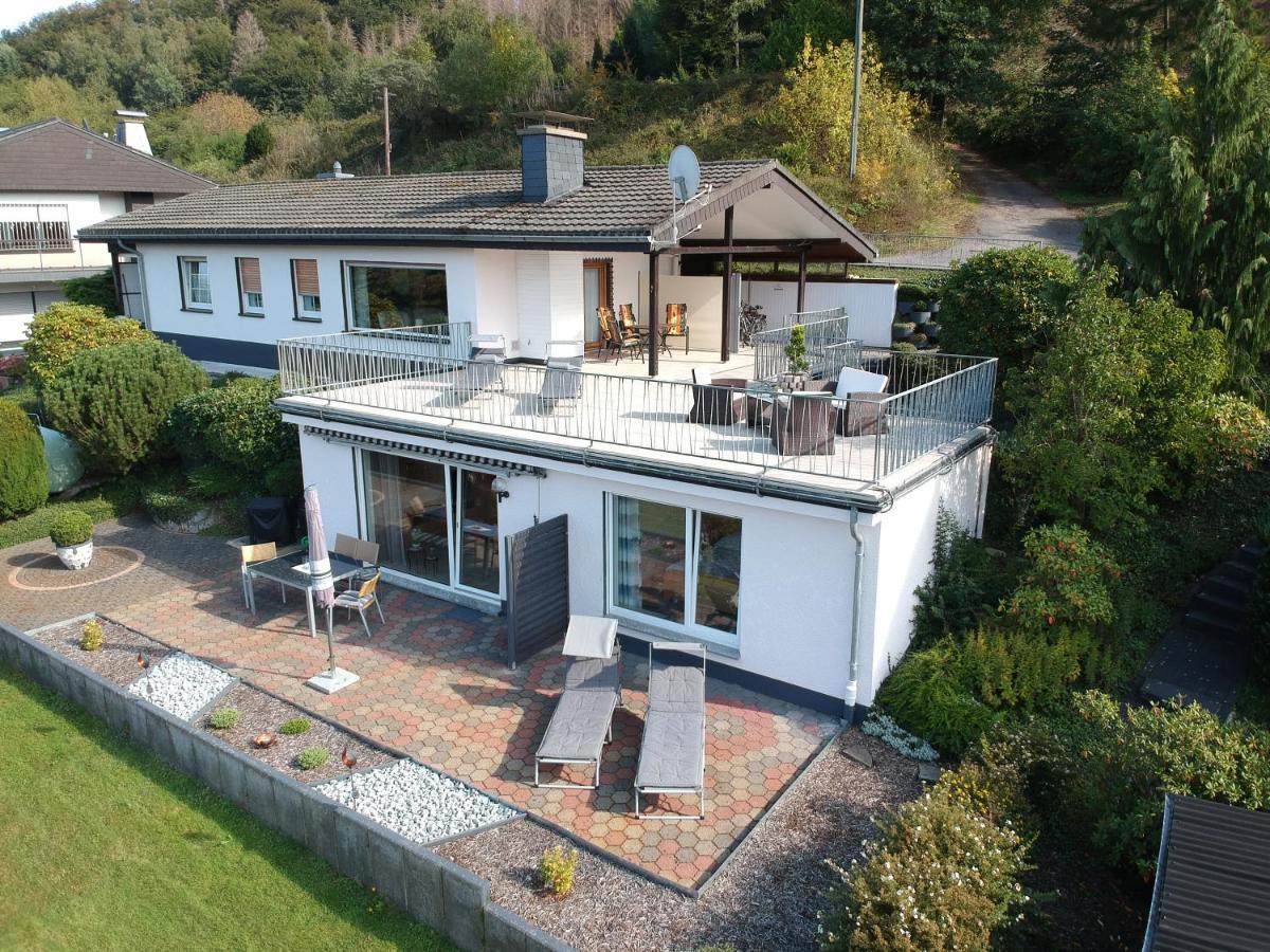 Exklusive Ferienwohnung 'Agger-Blick' Mit Grosser Seeblick-Terrasse & Sauna Gummersbach Exterior photo